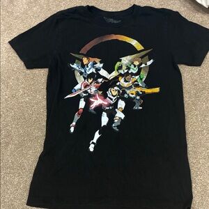 Black Voltron Graphic Short Sleeve Tee